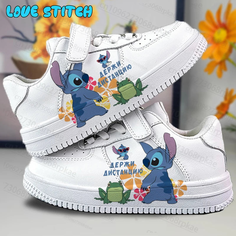 Anime Figure Stitch Non-slip Wear Resistant Sports Shoes For Kids