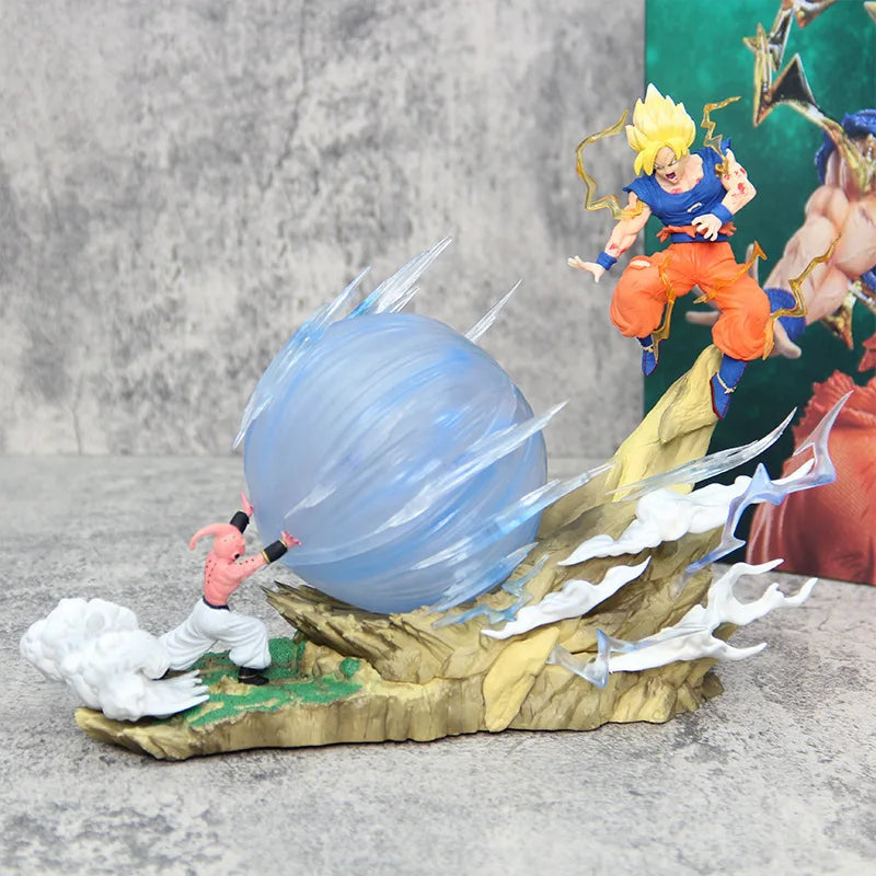 Dragon Ball Z Buu vs. Goku Super Saiyan Statue Figure