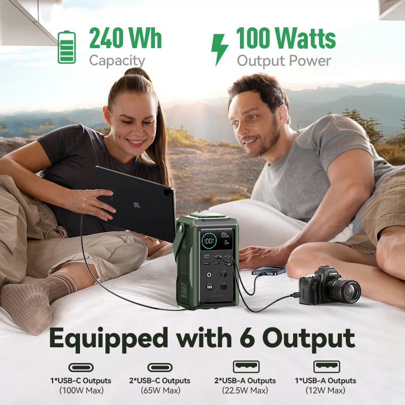 JoyRoom 75000mAh 240Wh Portable Power Station with 100W USB C Output