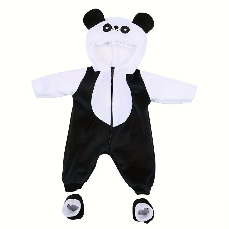 Warm Jumper Jumpsuit & Shoes Set for 17-18 Inch Baby Dolls