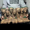 Large Hokage Mountain Figure: Giant Ninjas Stone Statue Anime Hokage Rock Figurine
