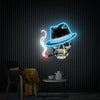 Smoking Skull Head Neon Sign: Game Room Wall Art & LED Neon Decor