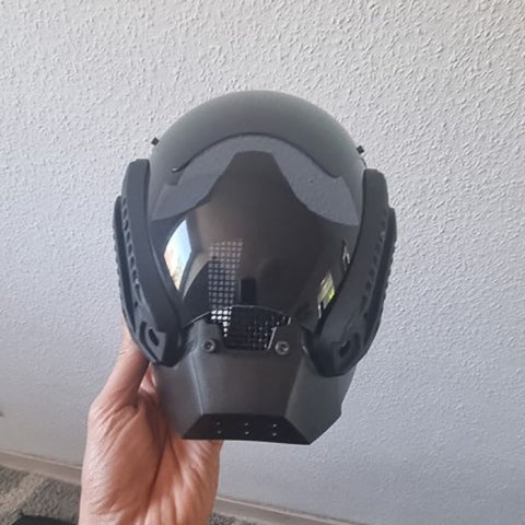 Limited Edition Black Futuristic Cyberpunk Cosplay Helmet Mask