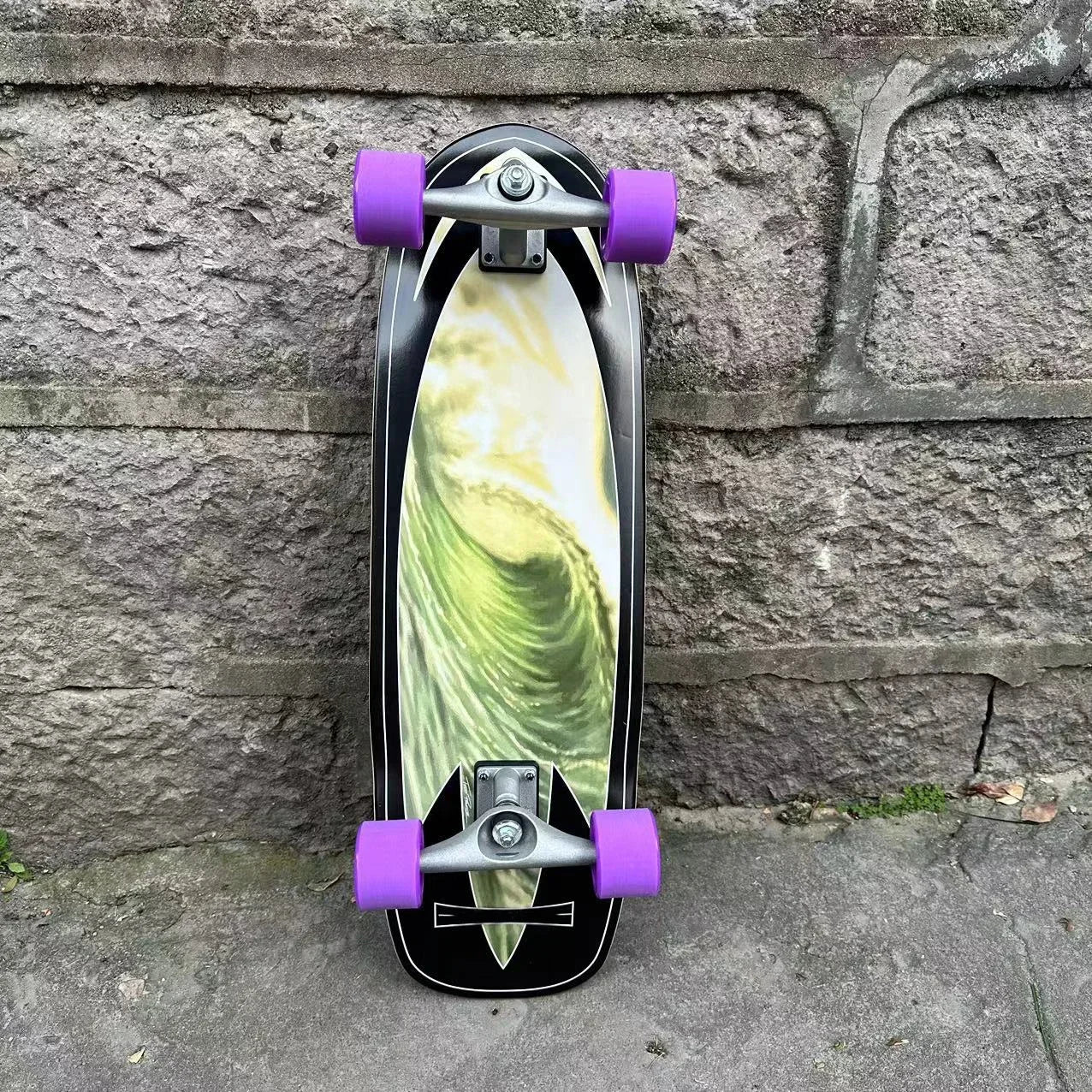 Surf Land Skateboard: Maple Single Kick Carving Cruiser
