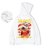 Y2K Lion Dance Fleece Hoodie: Autumn Men's Y2K Hooded Sweatshirt | Lion Dance Bear Graphic | Hip Hop Warm Fleece Hoodie