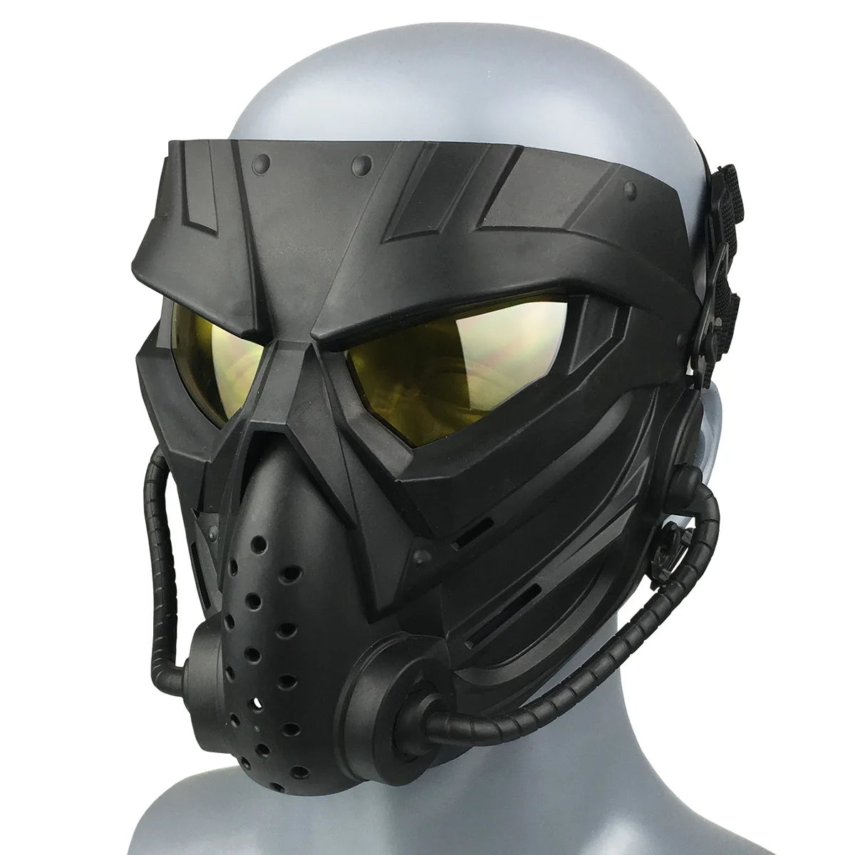 Breathable Skull Mask for Airsoft & Halloween - Tactical Full Face Protection with Adjustable Strap