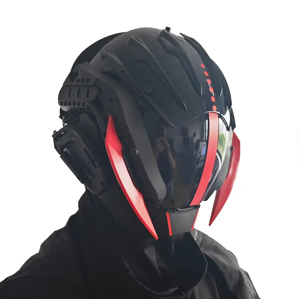 CyberPunk Mask for Men: Cosplay Samurai Mask for Halloween & Music Festivals