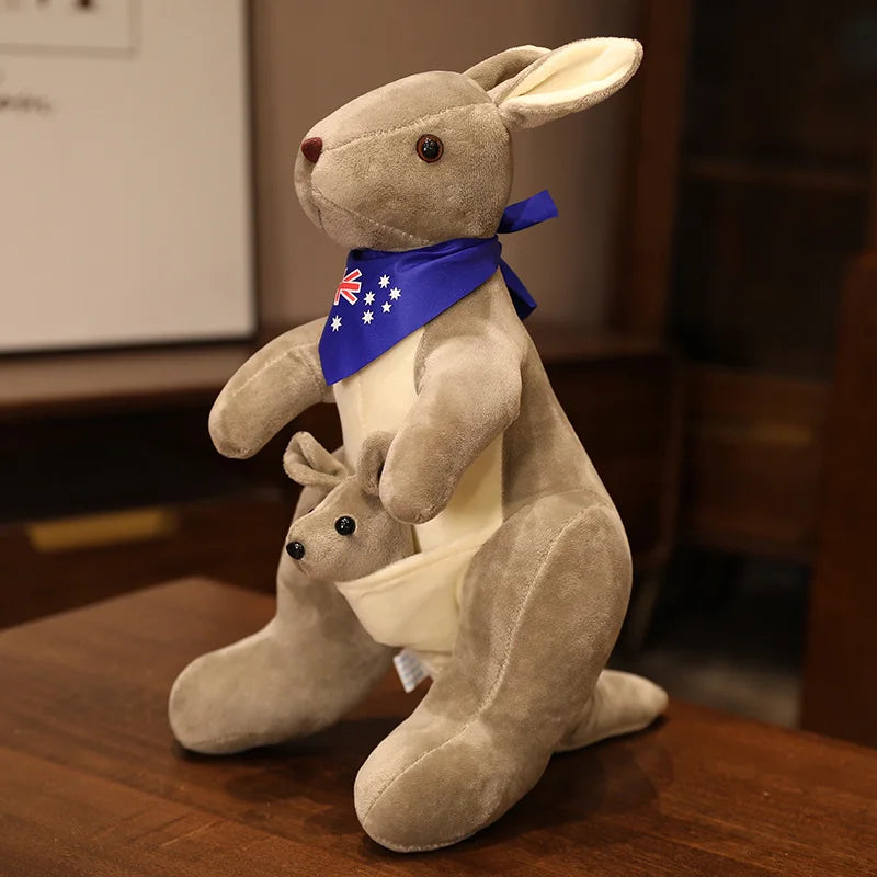 Cute Mother & Child Kangaroo Plush Toys: Kawaii Big Size Kangaroo Plushie