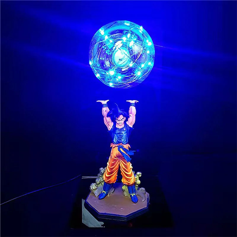 Dragon Ball Z Son Goku DIY Figure with Strength Bomb LED Bedroom Lamp