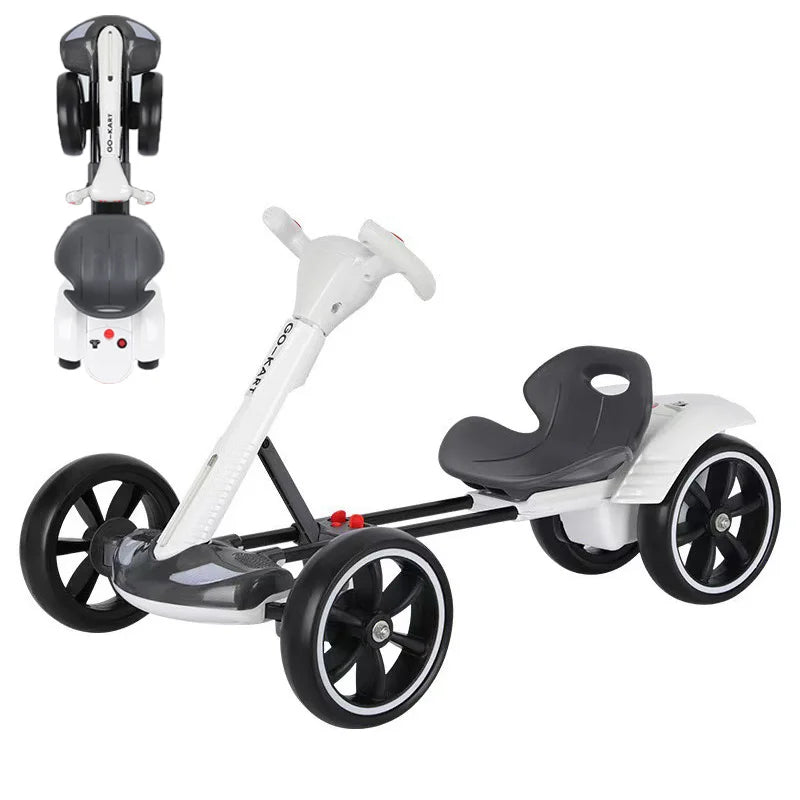 Foldable Electric Four-Wheeled Kart: Portable, Lightweight, and Ready to Ride
