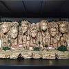Large Hokage Mountain Figure: Giant Ninjas Stone Statue Anime Hokage Rock Figurine