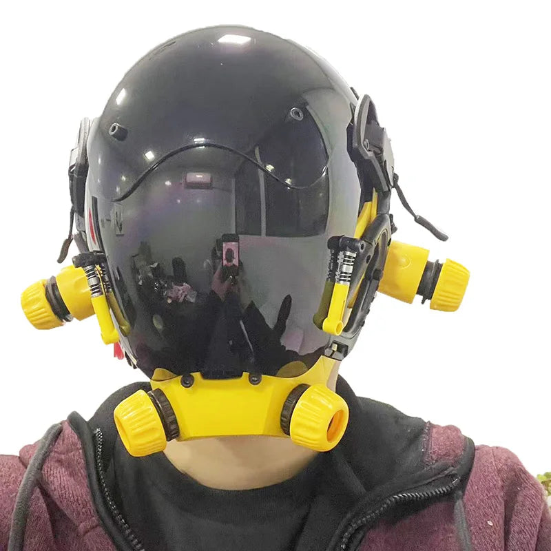 Cyberpunk Mask: Robocop-Style Futuristic Standard Model for Cosplay & Parties