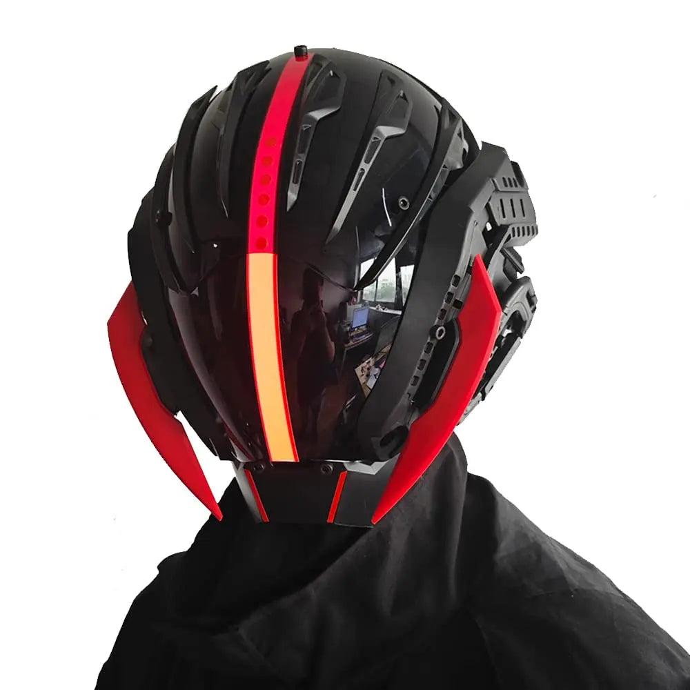 CyberPunk Mask for Men: Cosplay Samurai Mask for Halloween & Music Festivals
