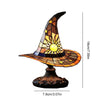 Creative Stained Glass Witch USB Hat Lamp