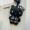 Handmade Leather Hello Kitty Sheep Pendant