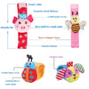 RattleTots: 4-Piece Baby Rattle Socks Toys, Wrist & Foot Rattle Socks for Babies 0-12 Months