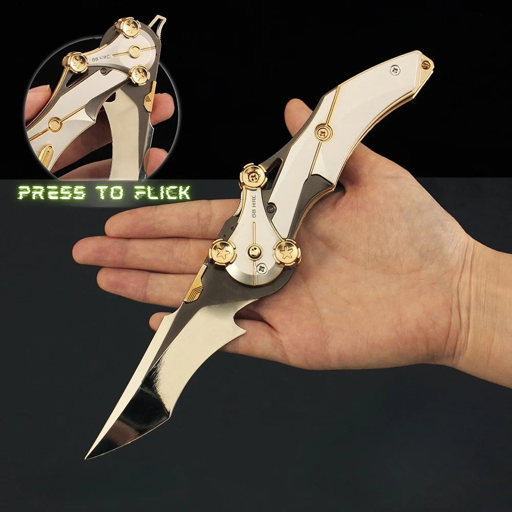 Stealth Ops Spring Blade - Pro-Grade Game Weapon Collectible, Auto-Deploy Tactical Tool for Spec Ops Cosplayers