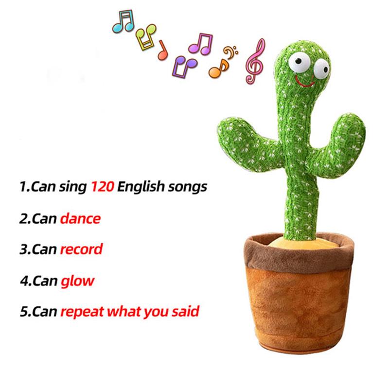 Cactus Dancing Plush Toy – Fun &amp; Funky Interactive Musical Toy for Kids