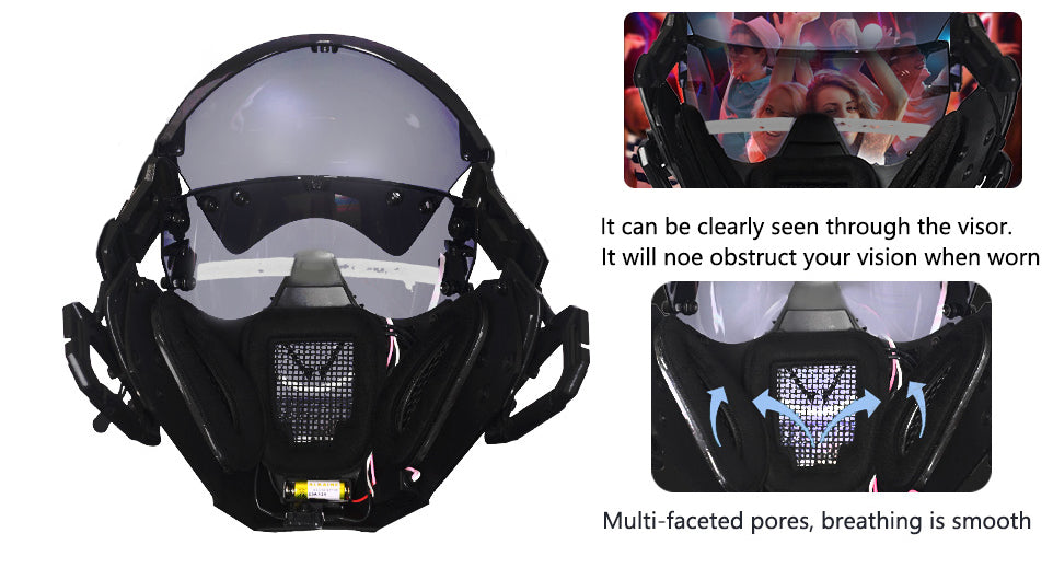 CyberSculpt Mechanix - Limited Edition Mechanical Cyberpunk Cosplay Mask