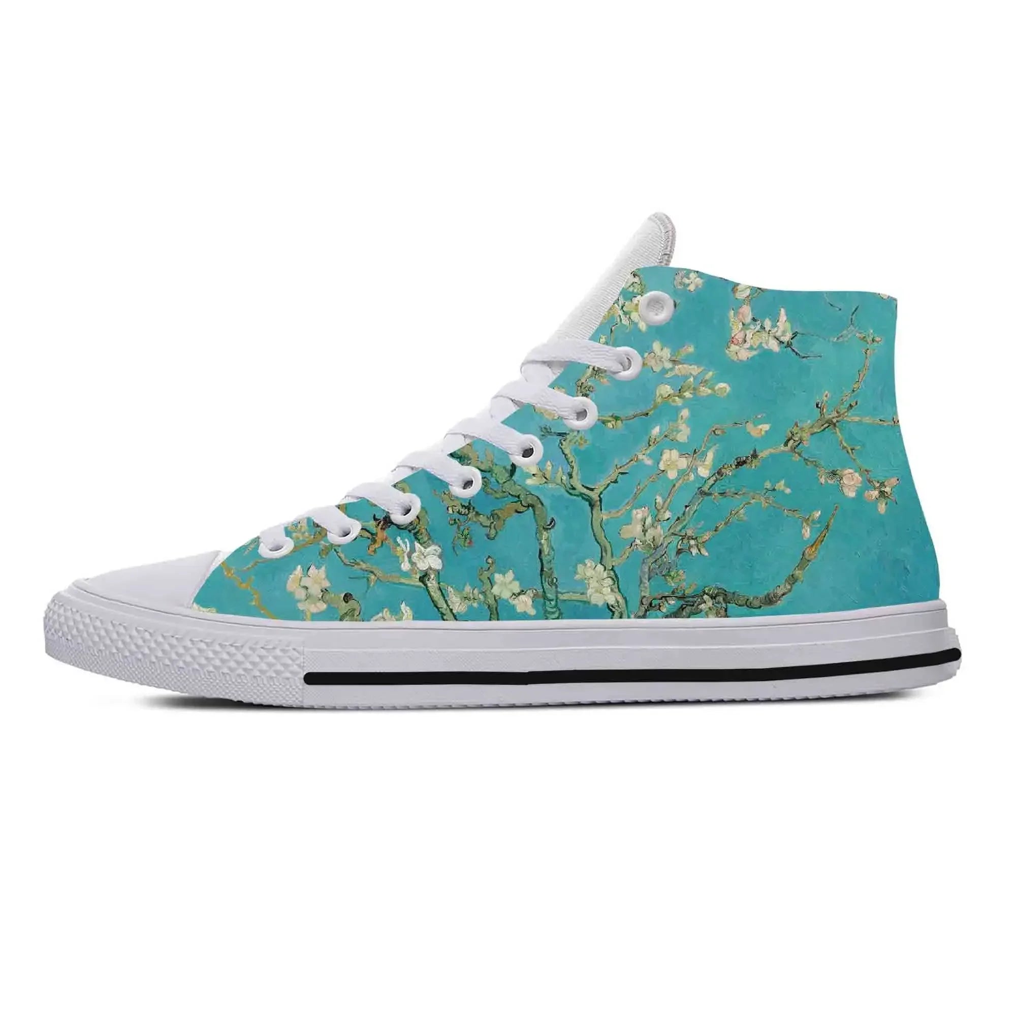 Van Gogh Starry Night Oil Painting High-Top Comfortable Sneakers