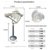 10W Micro Spiral Wind Generator Model – Compact & Efficient Wind Power Solution