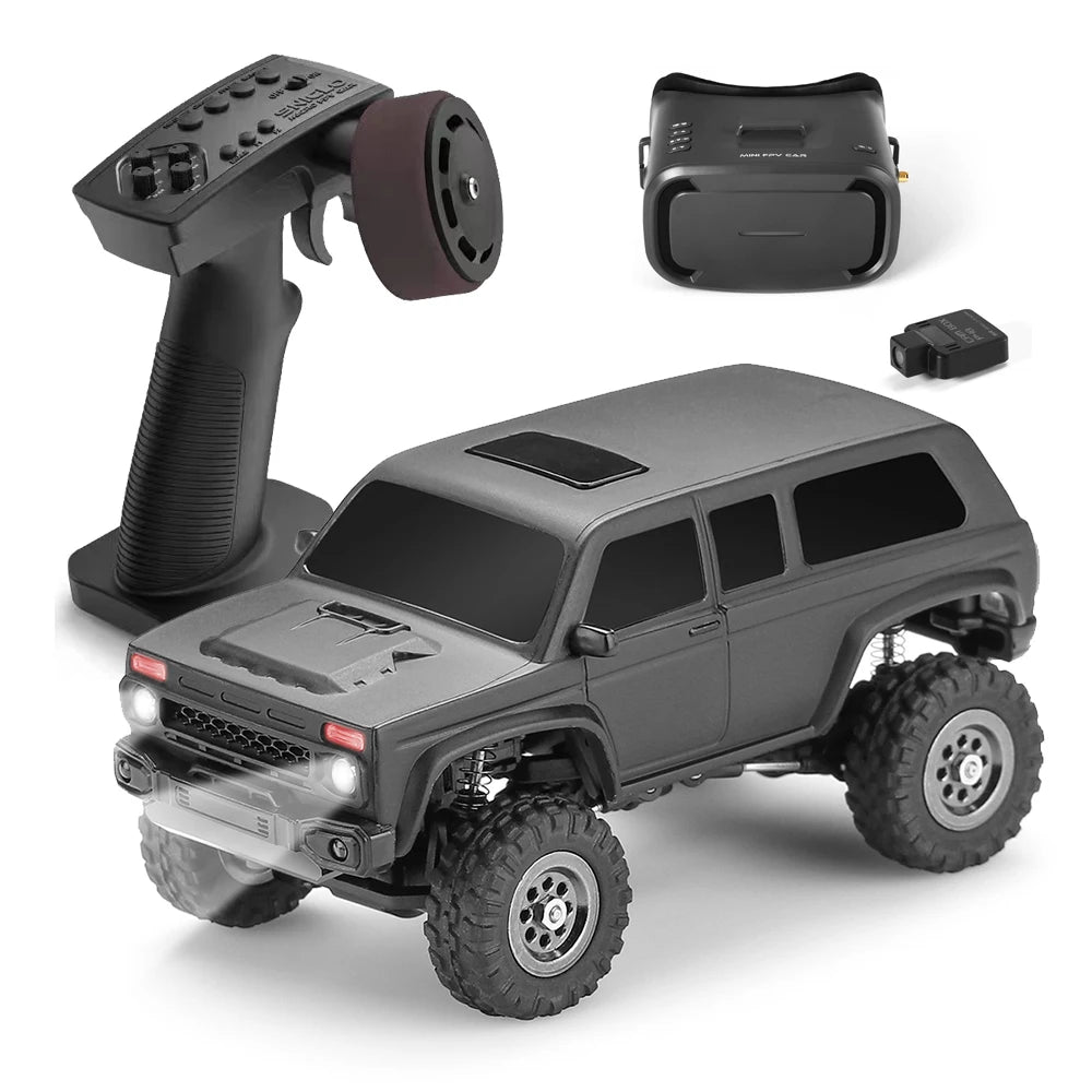 Sniclo Mini FPV Remote Control Car Drone: 1:43 Scale 4WD Off-Road Vehicle
