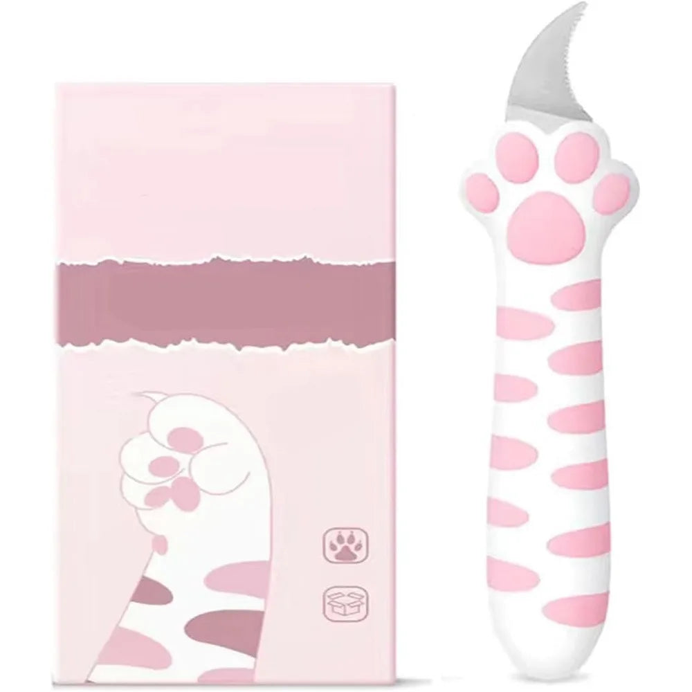 Cute Cat Paw Sharp Box Cutter: Mini Portable Cat Claw Utility Knife