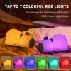Cute Cartoon Capybara Silicone Night Light