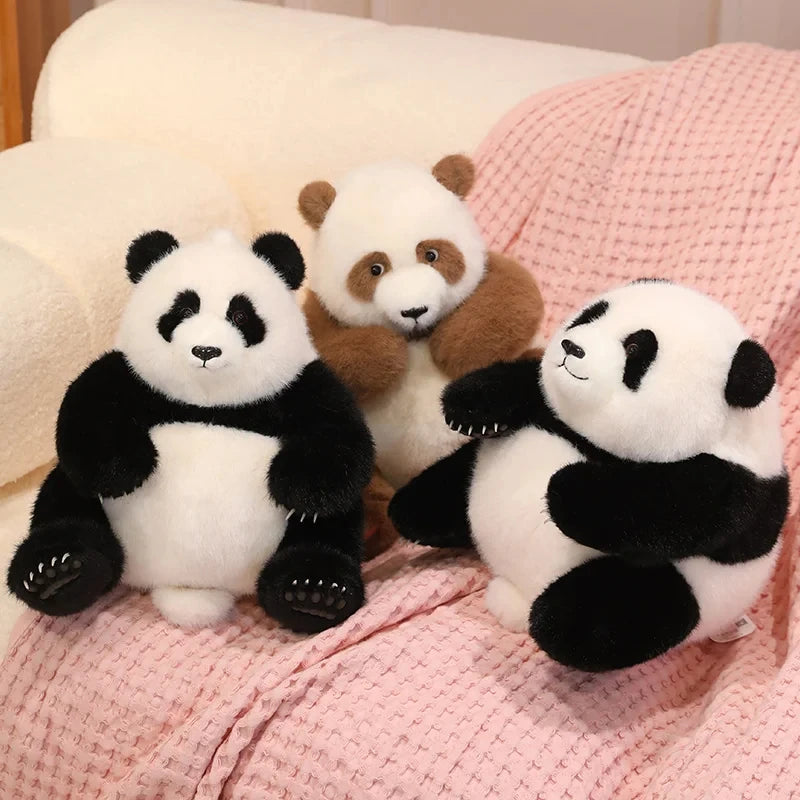 Cute Zoo Panda Plush Toy: 35cm Kawaii Stuffed Animal