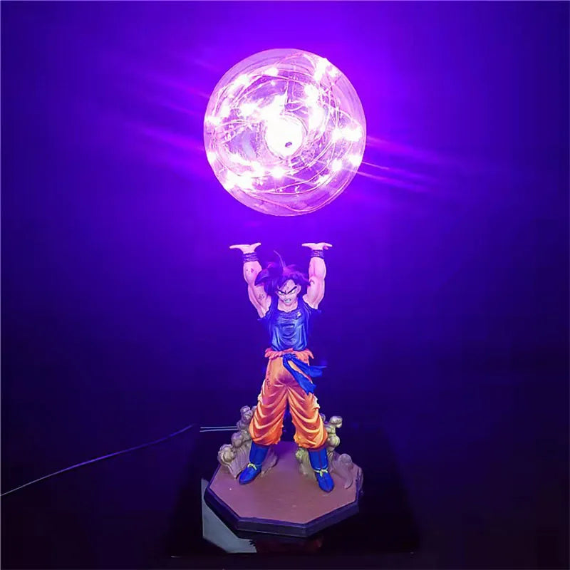 Dragon Ball Z Son Goku DIY Figure with Strength Bomb LED Bedroom Lamp