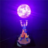 Dragon Ball Z Son Goku Action Figures: DIY Lamp Figure with Strength Bombs LED, Bedroom Decorative Collection Toys