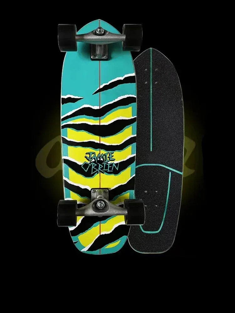Surf Land Skateboard: Maple Single Kick Carving Cruiser