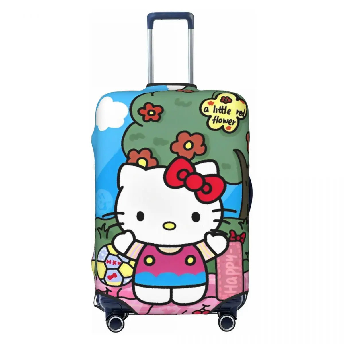Hello Kitty Eat Hamburger Suitcase Cover: Practical Travel Protection
