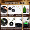 Cauldron Halloween Decorations with Magic Floating Potion Bottles and Diffuser