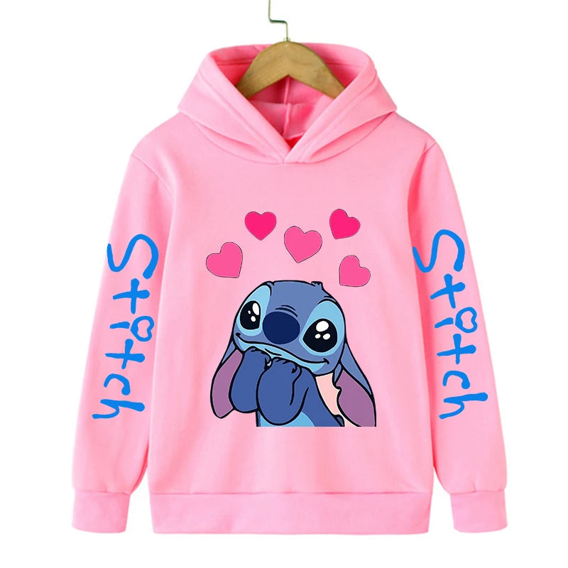 Fashion New Stitch Hoodie for Children – Cartoon Sweatshirt Collection