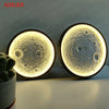 Creative Moon Shadow Wall Lamp LED Indoor Lighting Fixture