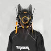 Cyberpunk Helmet Shinobi Mask: Robot Samurai Armor with LED Light
