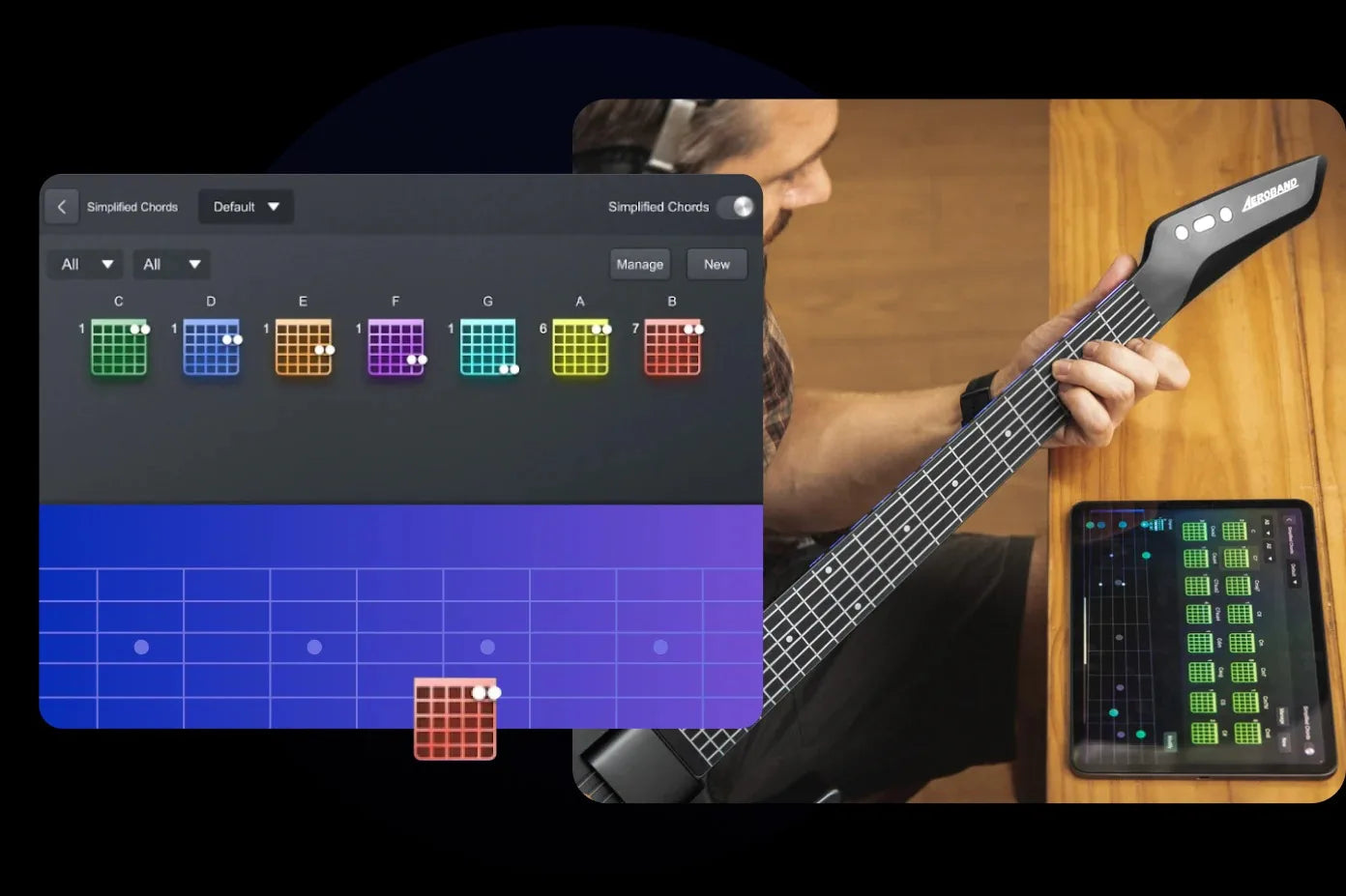 AeroBand Harmonix Pro - Ultimate Digital Guitar Experience