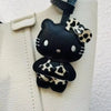 Handmade Leather Hello Kitty Sheep Pendant