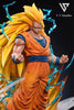 35cm Resin GK VV Studio Dragon Ball Z Super Saiyan Son Goku Anime Action Figure Statue Ornament