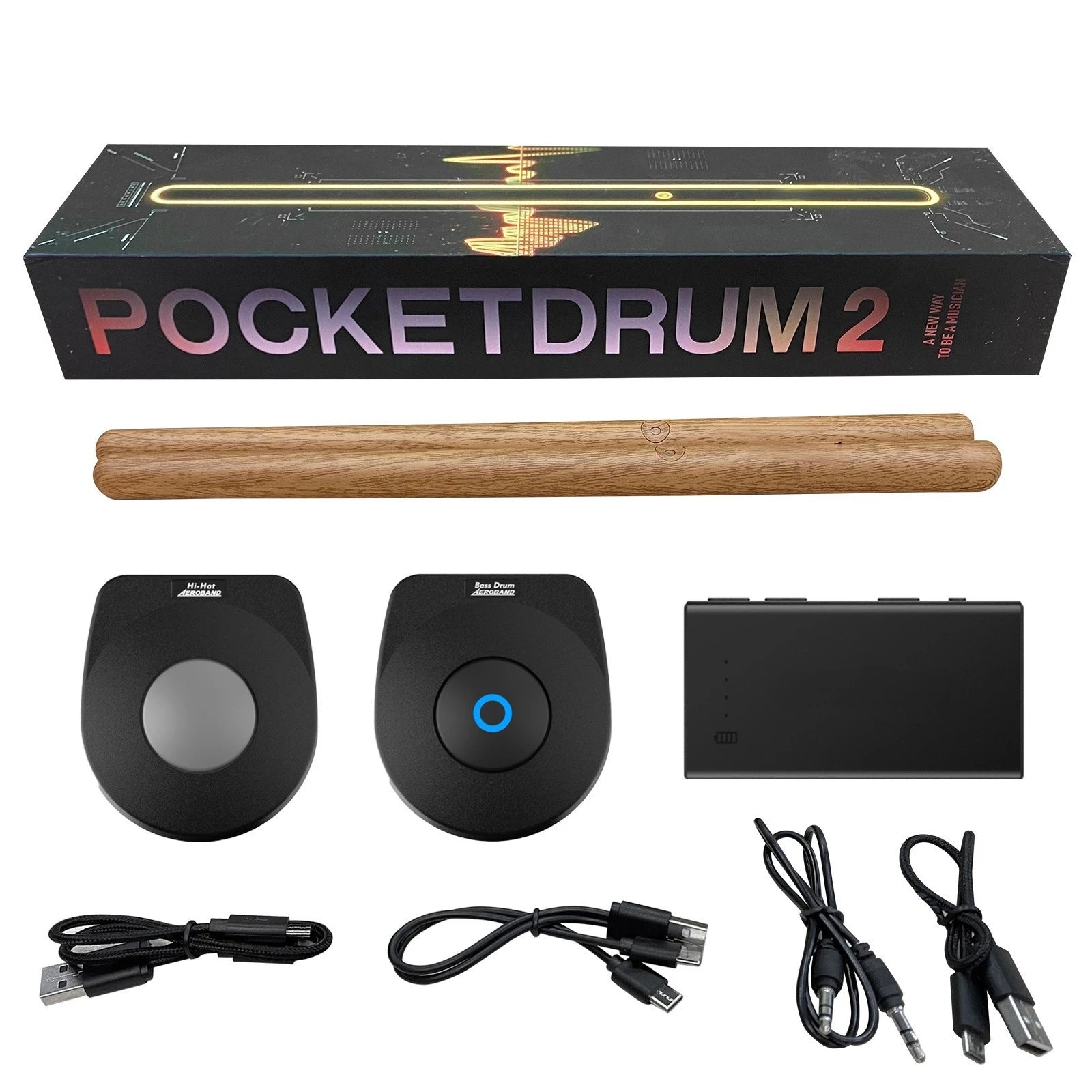 AeroBand BeatMaster AeroDrum 2.0 PLUS: Precision Digital Virtual Drumming Kit Redefined