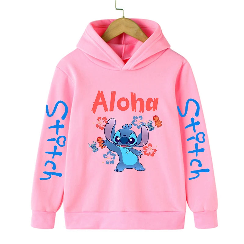 Fashion New Stitch Hoodie for Children – Cartoon Sweatshirt Collection