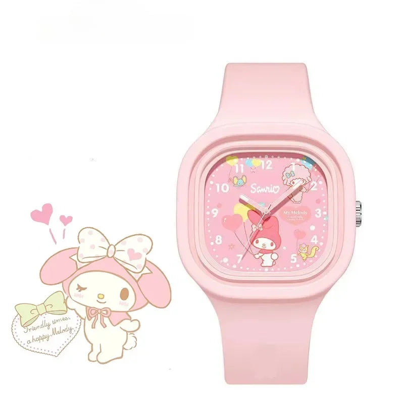 Kawaii Kuromi Cinnamoroll Hello Kitty Kids Watch – Adorable Anime-Inspired Wristwatch