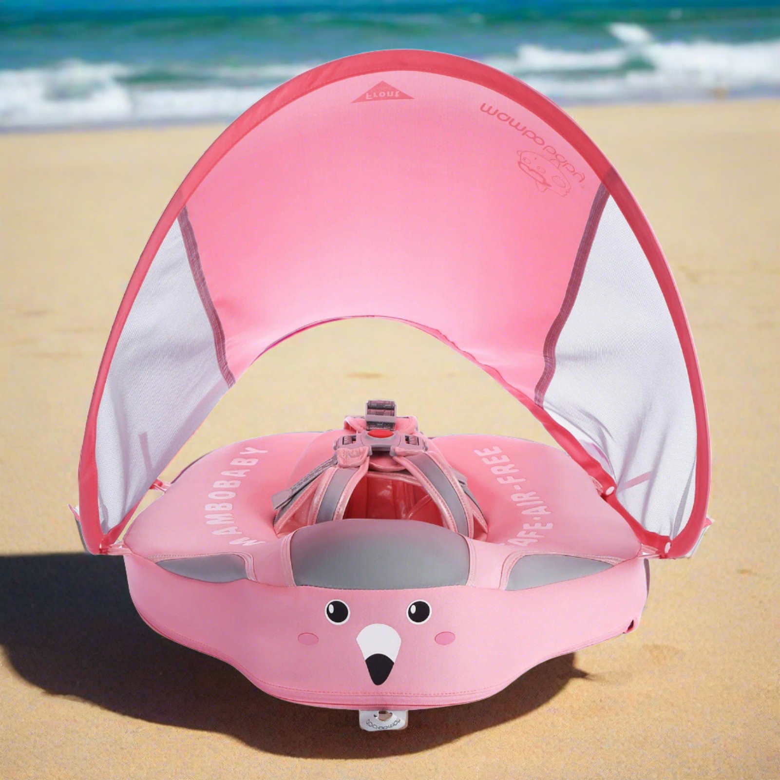 AquaGuard: Infant & Toddler Swim Trainer with Safety Canopy - Pool Float
