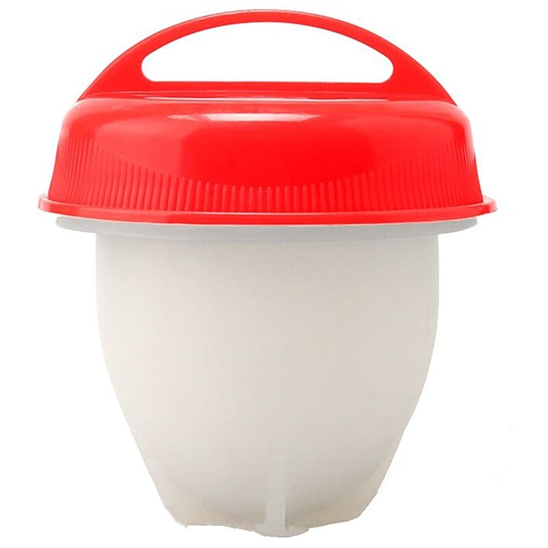 GiftsBite Store 0 6Steamed egg mold baby food supplement household silicone egg boiler nonstick cup egg breakfast cooking artifact 3256802502363441-Red