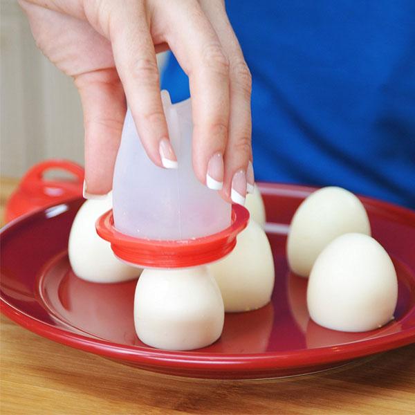 GiftsBite Store 0 6Steamed egg mold baby food supplement household silicone egg boiler nonstick cup egg breakfast cooking artifact 3256802502363441-Red