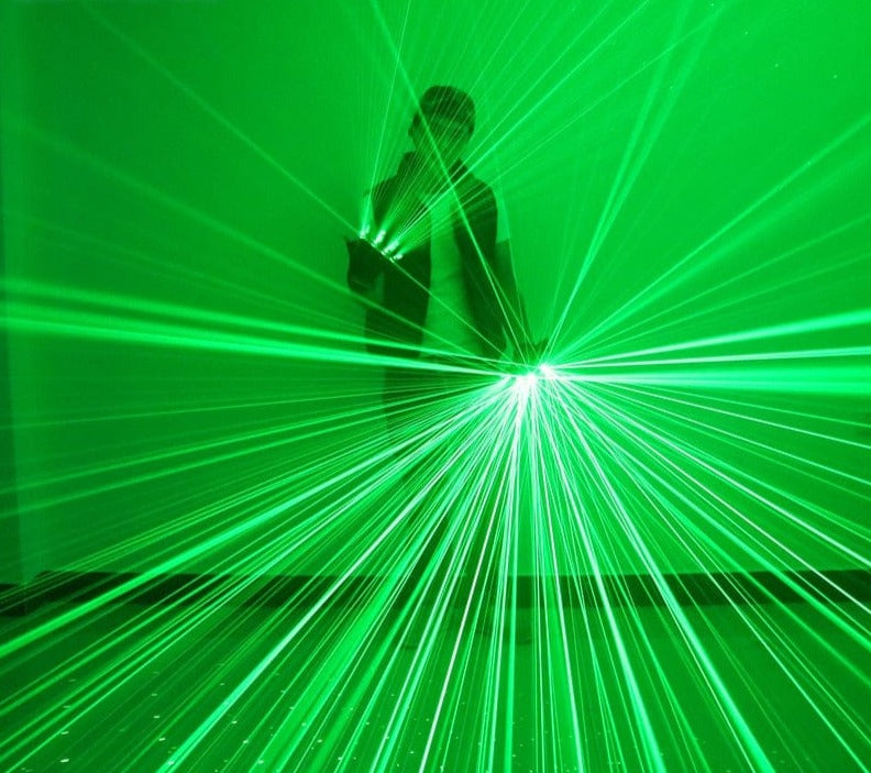 GiftsBite Store 2 in 1 Green Laser Strobe Light Nightclub Party Gloves