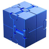 GiftsBite Store Blue Creative Magic Infinite Cube Puzzle Fidget Toy 3256802779031044-Aluminum Blue