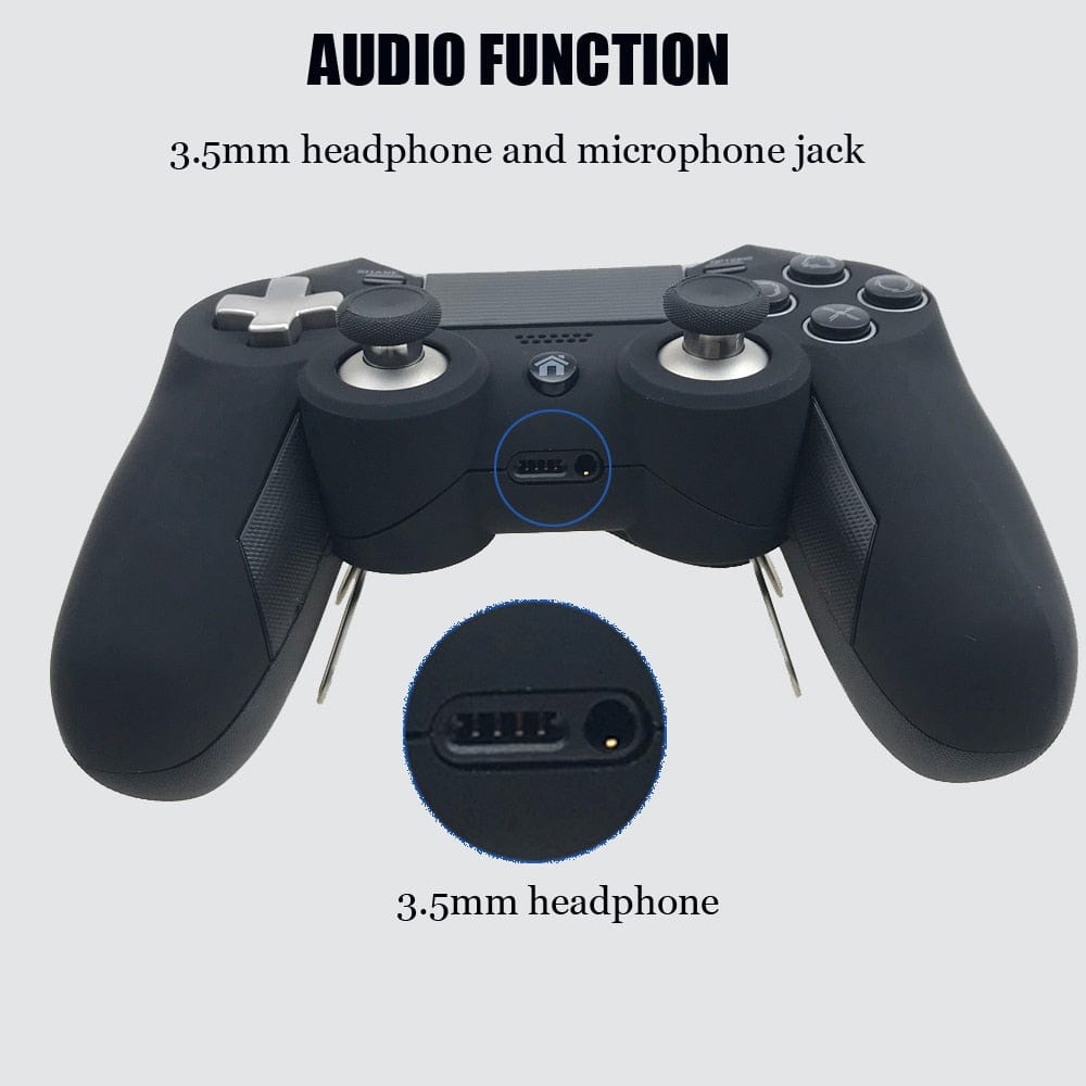 GiftsBite Store Blue Wireless Gamepad Dual Vibration Elite Controller For PS4