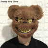 GiftsBite Store Brown Bear Realistic Horror Full Head Cosplay Scary Mask 1005003193108252-H04